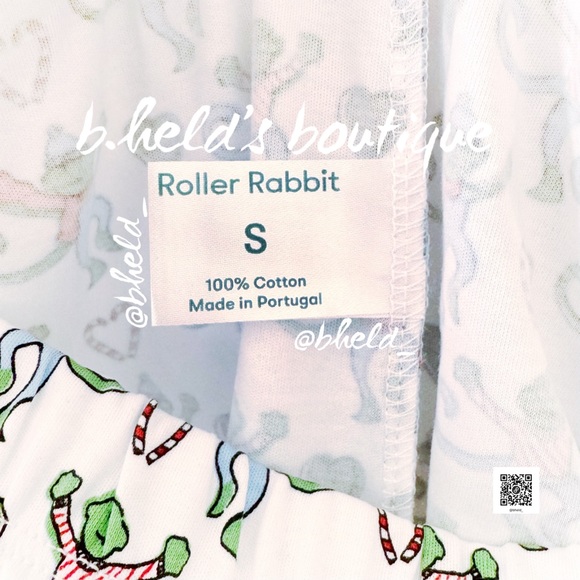 Roller Rabbit Merry Monkey Polo Pajamas in White XS & S Dreamland Day 1 New NWT - Picture 14 of 17